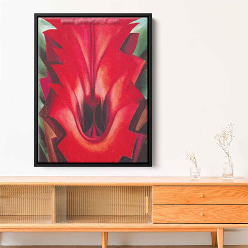 Inside Red Canna (1919) by Georgia O'Keeffe - Canvas Artwork