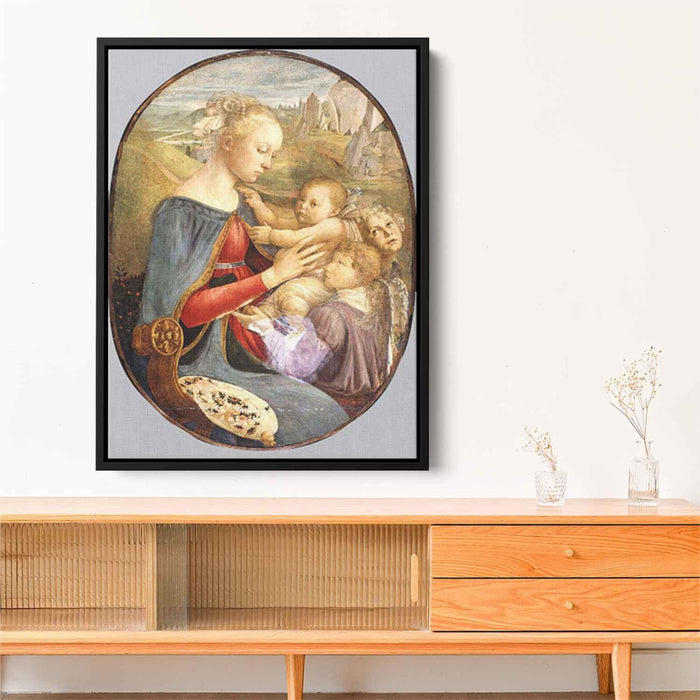Madonna and Child with Two Angels by Sandro Botticelli - Canvas Artwork