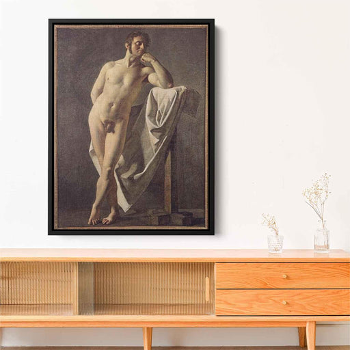 Male nude (1801) by Jean Auguste Dominique Ingres - Canvas Artwork