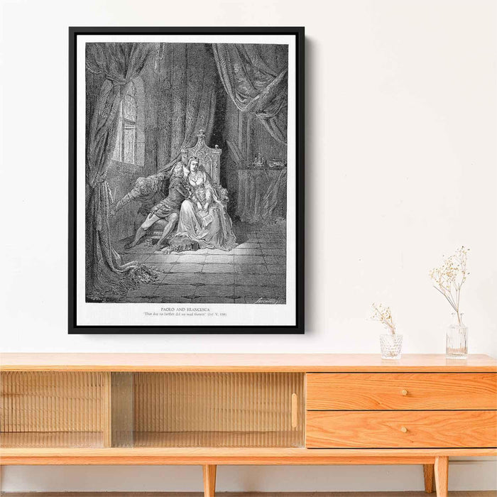 Paolo and Francesca - Gustave Doré as art print or hand painted oil.