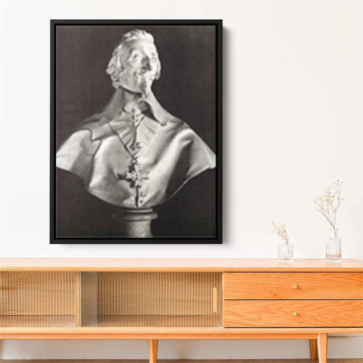 Portrait Bust of Cardinal Richelieu (1641) by Gian Lorenzo Bernini - Canvas Artwork