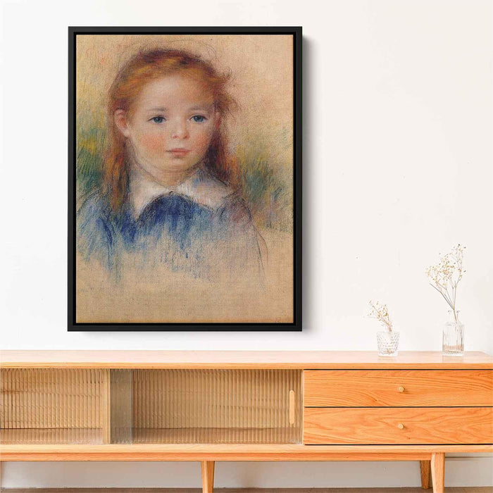 Portrait of a Little Girl (1880) by Pierre-Auguste Renoir - Canvas Artwork
