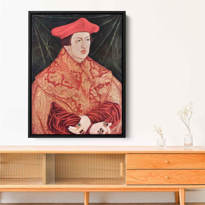 Portrait of Cardinal Albrecht of Brandenburg (1526) by Lucas Cranach the Elder - Canvas Artwork