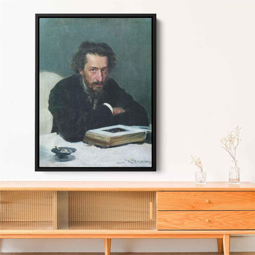 Portrait of composer and journalist Pavel Ivanovich Blaramberg (1884) by Ilya Repin - Canvas Artwork