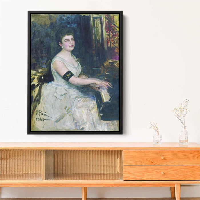 Portrait of pianist M.K. Benoit (1887) by Ilya Repin - Canvas Artwork