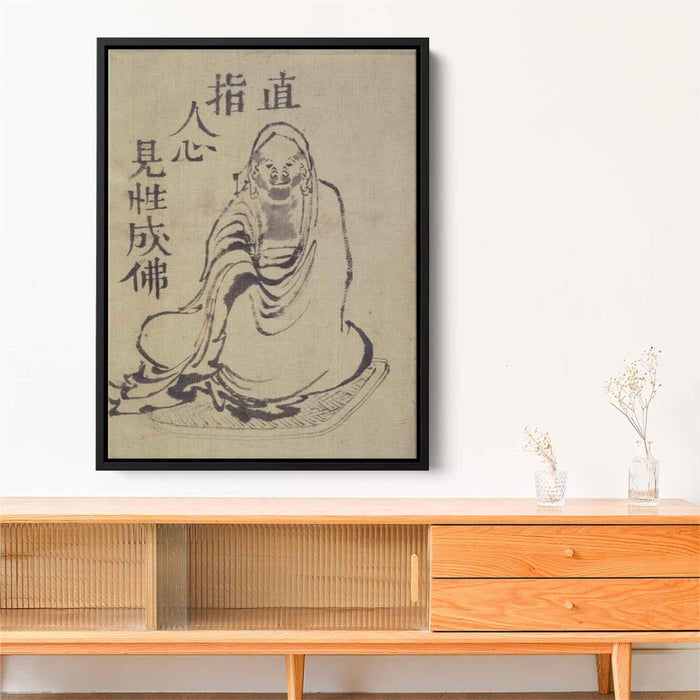 Sketch of Daruma by Katsushika Hokusai - Canvas Artwork