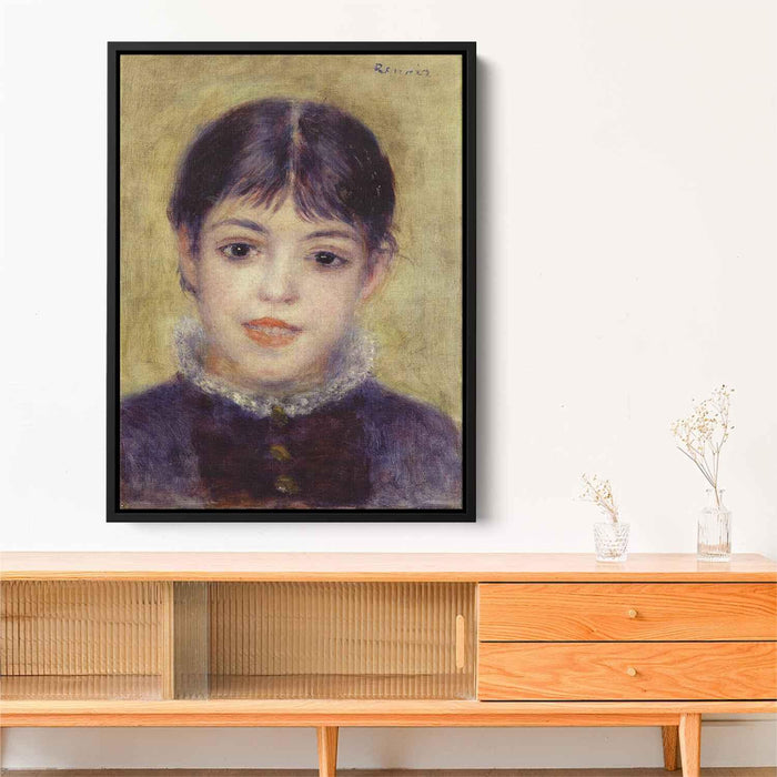 Smiling Young Girl (1878) by Pierre-Auguste Renoir - Canvas Artwork