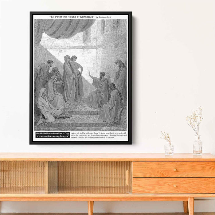 St.Peter In The House Of Cornelius by Gustave Dore - Canvas Artwork