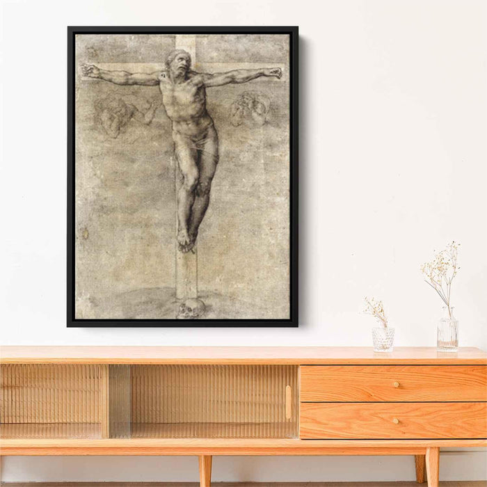 Study to Crucifixion (1541) by Michelangelo - Canvas Artwork