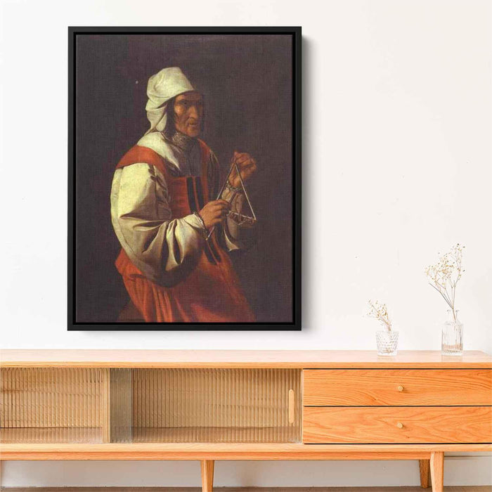 The Triangle Player by Georges de la Tour - Canvas Artwork