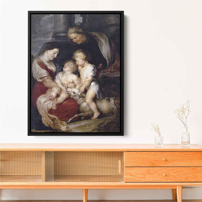 The Virgin and Child with St. Elizabeth and the Infant St. John the Baptist (1615) by Peter Paul Rubens - Canvas Artwork