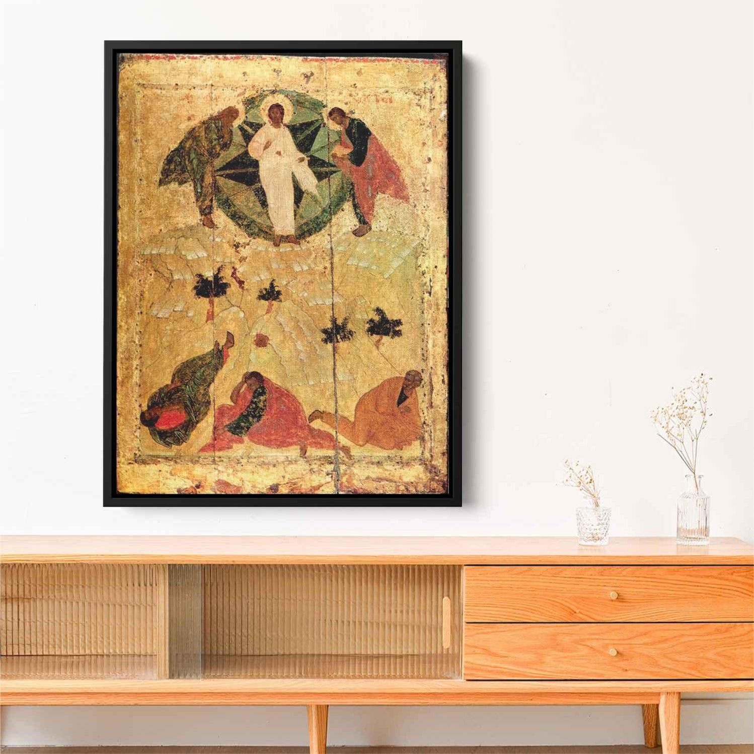 Transfiguration of Jesus (1405) by Andrei Rublev - Canvas Artwork — Kanvah