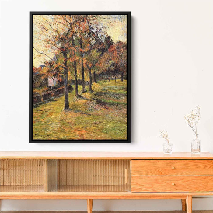 Tree linen road, Rouen by Paul Gauguin - Canvas Artwork