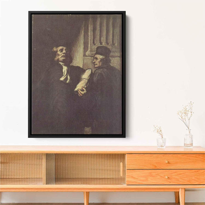 Two Lawyers by Honore Daumier - Canvas Artwork