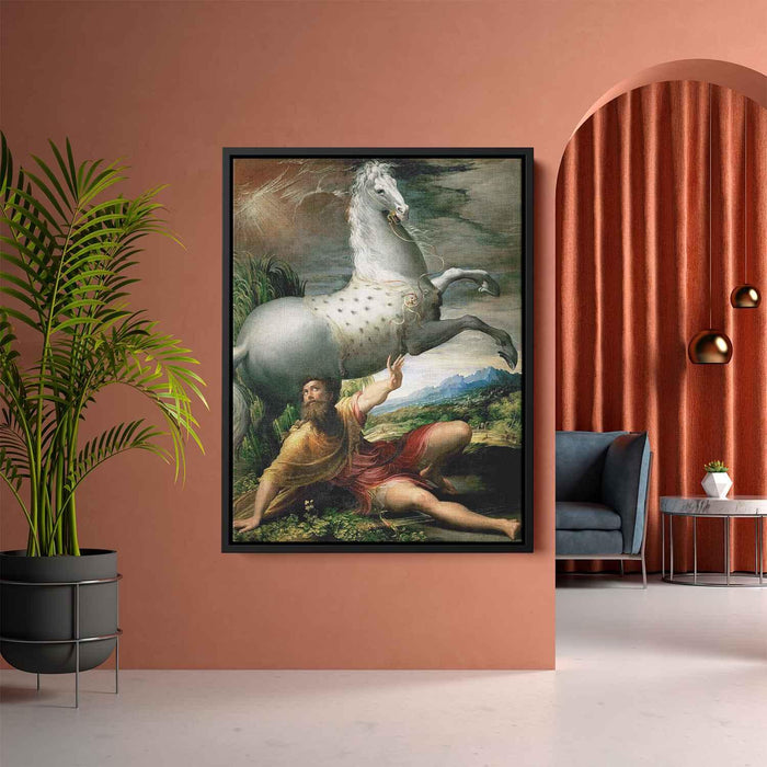 The Conversion Of St Paul (1528) by Parmigianino - Canvas Artwork