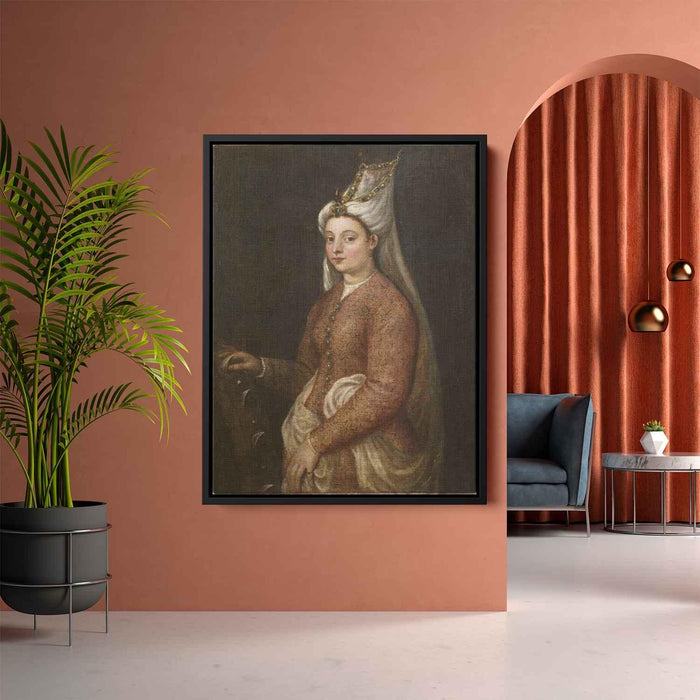 Cameria, daughter of Suleiman the Magnificent by Titian - Canvas Artwork