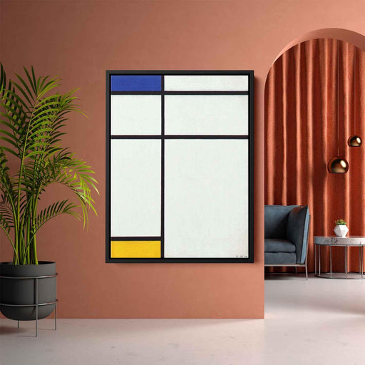 Composition III with Blue, Yellow and White by Piet Mondrian - Canvas Artwork