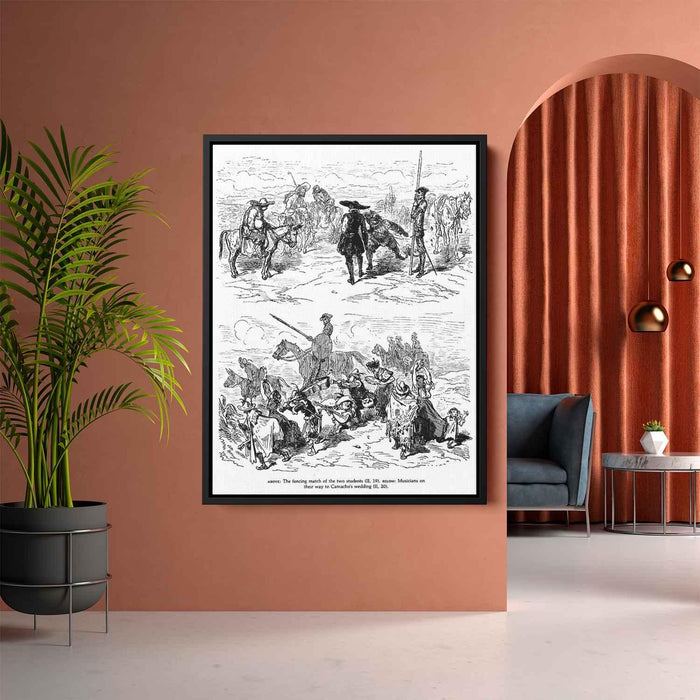 Don Quixote by Gustave Dore - Canvas Artwork