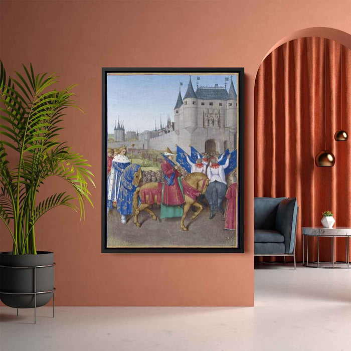 Entry of Charles V in Paris (1460) by Jean Fouquet - Canvas Artwork