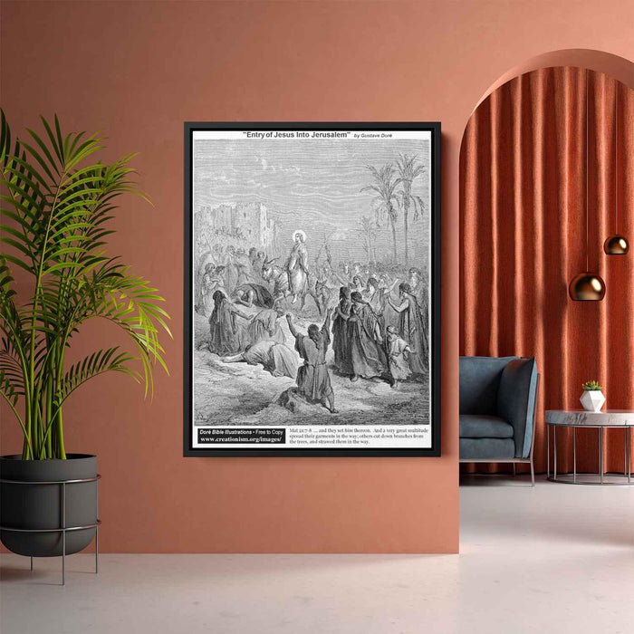 Entry Of Jesus Into Jerusalem by Gustave Dore - Canvas Artwork