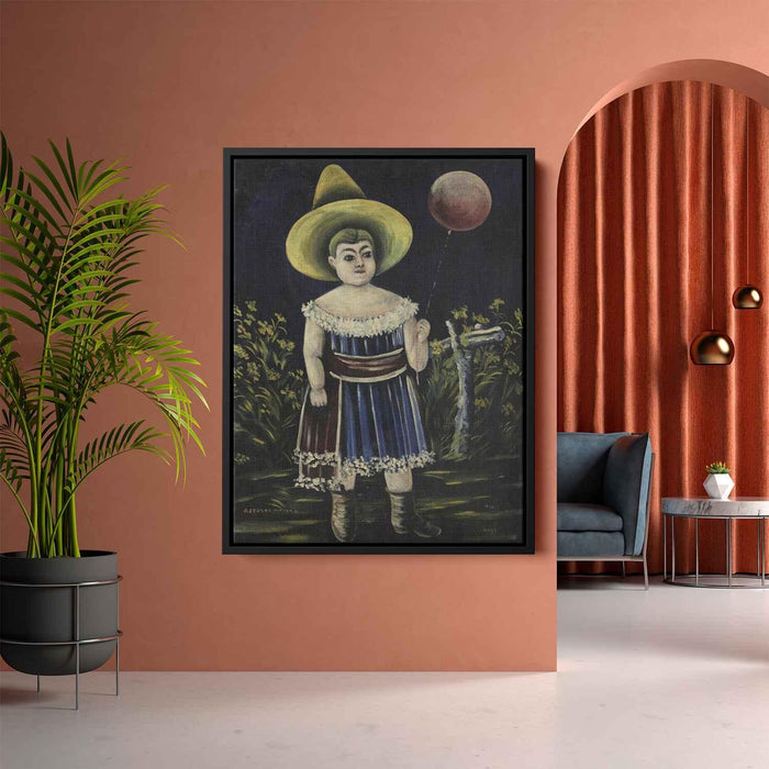 Girl with ball by Niko Pirosmani - Canvas Artwork