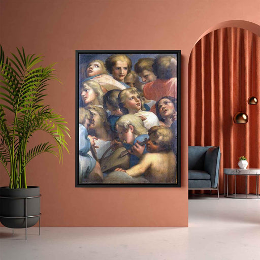 Group of angels from Corrège by Correggio - Canvas Artwork