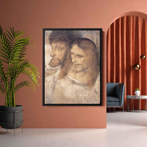 Heads of Sts Thomas and James the Greater by Leonardo da Vinci - Canvas Artwork