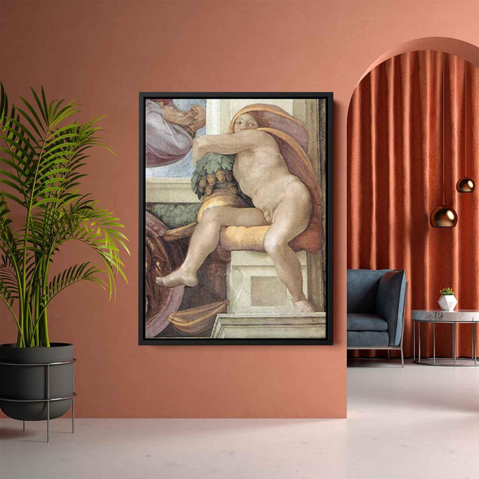 Ignudo (1509) by Michelangelo - Canvas Artwork