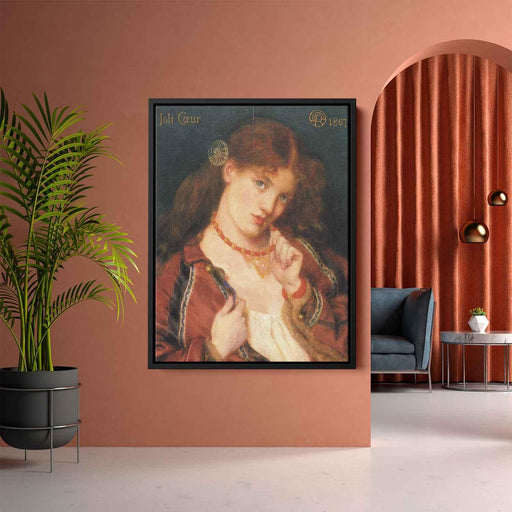 Joli Coeur (French for) (1867) by Dante Gabriel Rossetti - Canvas Artwork