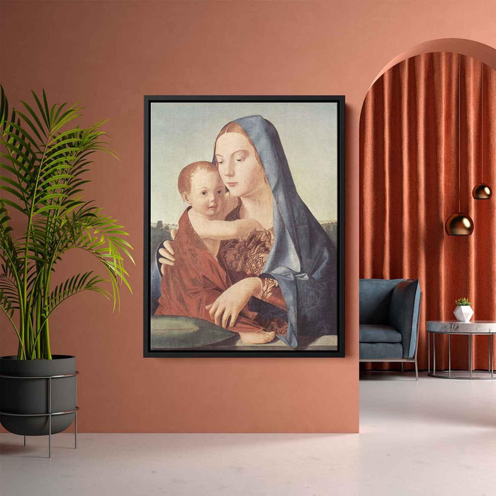 Madonna and Child (Madonna Benson) (1470) by Antonello da Messina - Canvas Artwork