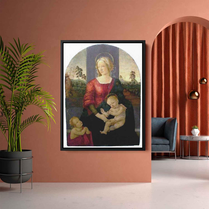 Madonna and Child with St. John the Baptist by Sandro Botticelli - Canvas Artwork