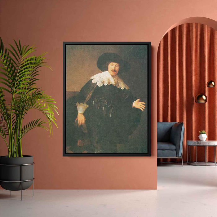 Man Standing Up (1632) by Rembrandt - Canvas Artwork