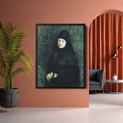 Nun (1878) by Ilya Repin - Canvas Artwork