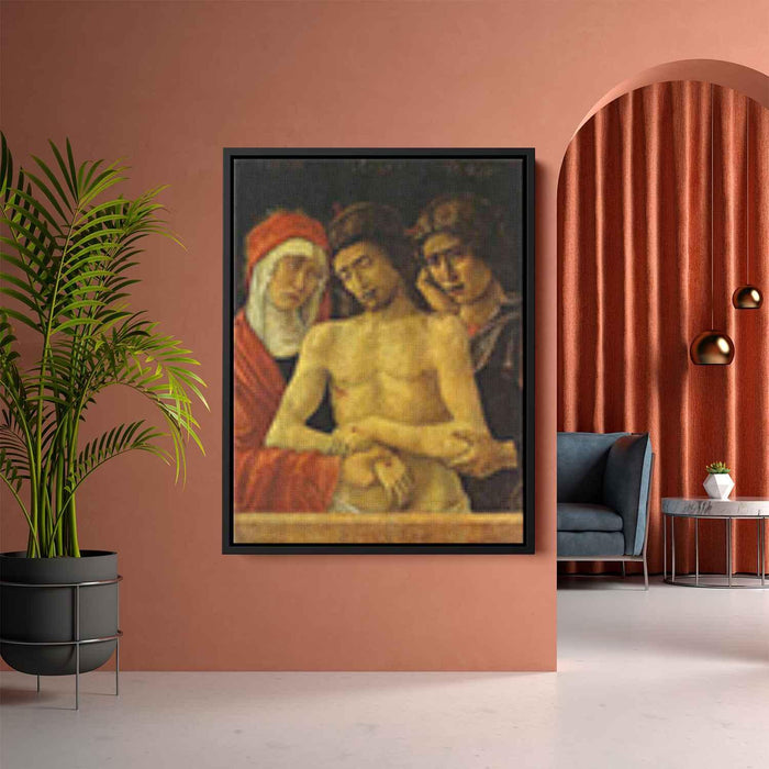 Pieta with the Virgin and St. John the Evangelist (1455) by Giovanni Bellini - Canvas Artwork