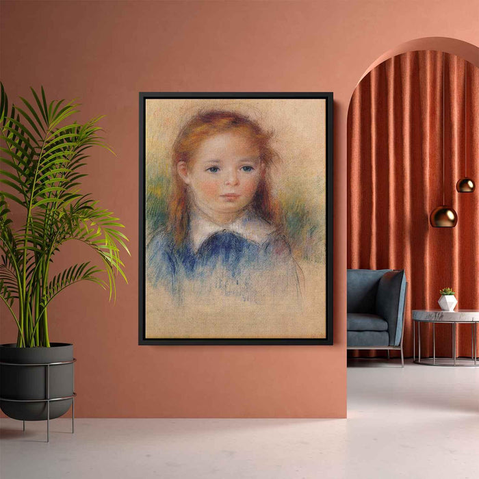 Portrait of a Little Girl (1880) by Pierre-Auguste Renoir - Canvas Artwork