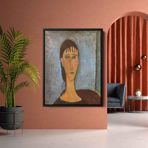 Portrait of a Young Girl (1910) by Amedeo Modigliani - Canvas Artwork