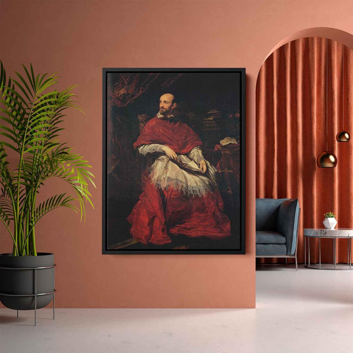 Portrait of Cardinal Guido Bentivoglio (1625) by Anthony van Dyck - Canvas Artwork