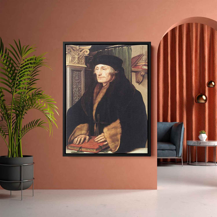 Portrait of Erasmus of Rotterdam (1523) by Hans Holbein the Younger - Canvas Artwork