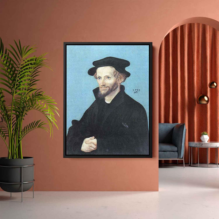 Portrait of Philipp Melanchthon (1543) by Lucas Cranach the Elder - Canvas Artwork