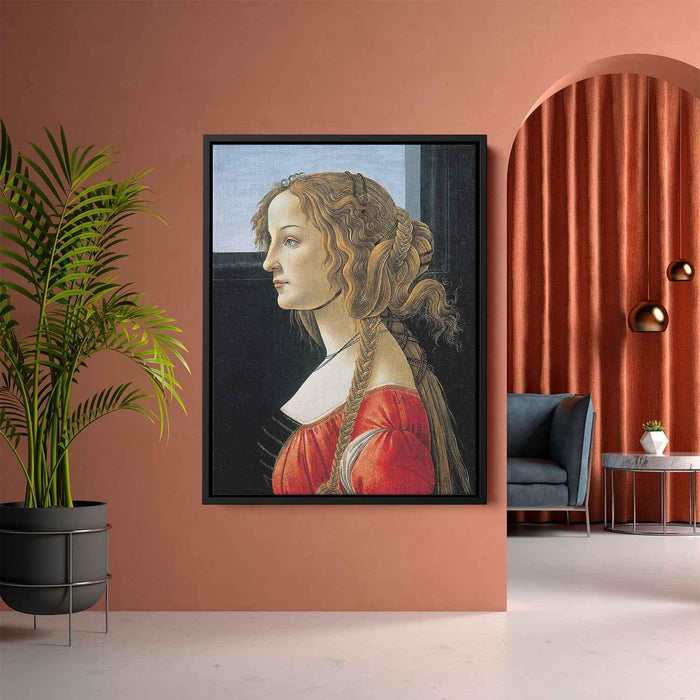 Portrait of Simonetta Vespucci (Portrait of a Young Woman) (1480) by Sandro Botticelli - Canvas Artwork