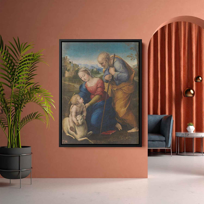 The Holy Family with a Lamb (1507) by Raphael - Canvas Artwork