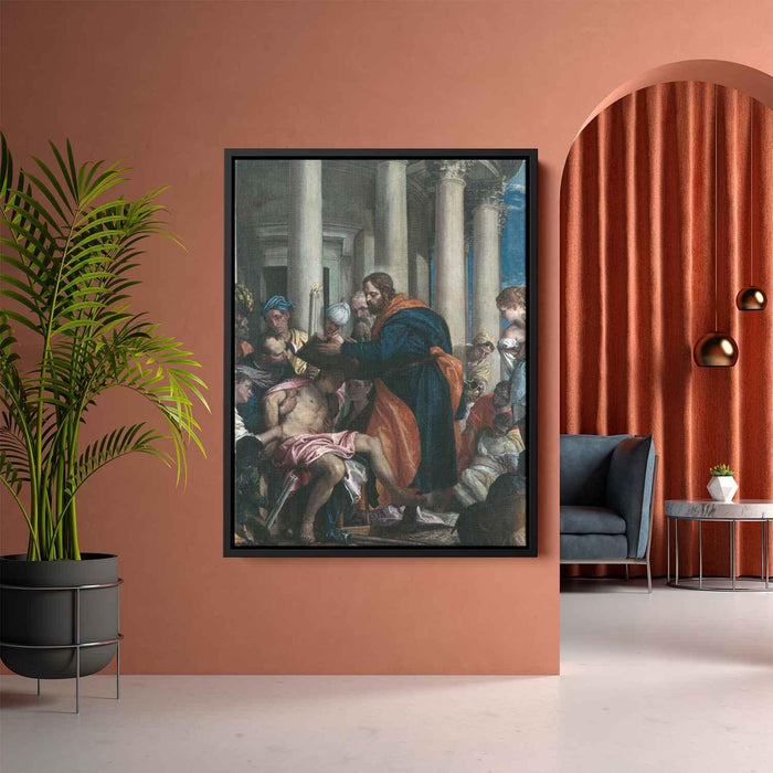 Saint Barnabas healing the sick (1566) by Paolo Veronese - Canvas Artwork