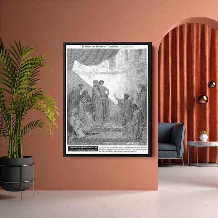 St.Peter In The House Of Cornelius by Gustave Dore - Canvas Artwork