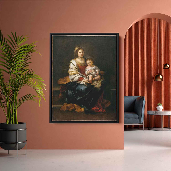 The Madonna of the Rosary by Bartolome Esteban Murillo - Canvas Artwork