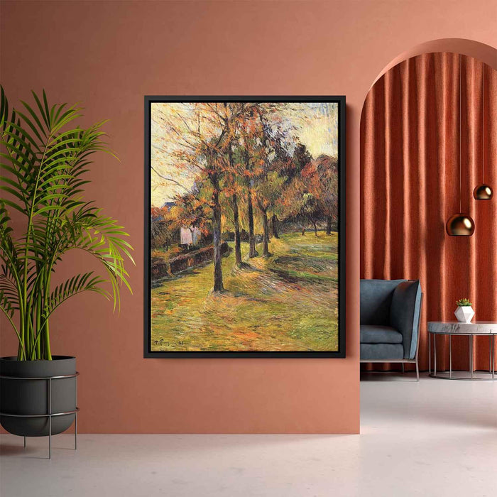 Tree linen road, Rouen by Paul Gauguin - Canvas Artwork