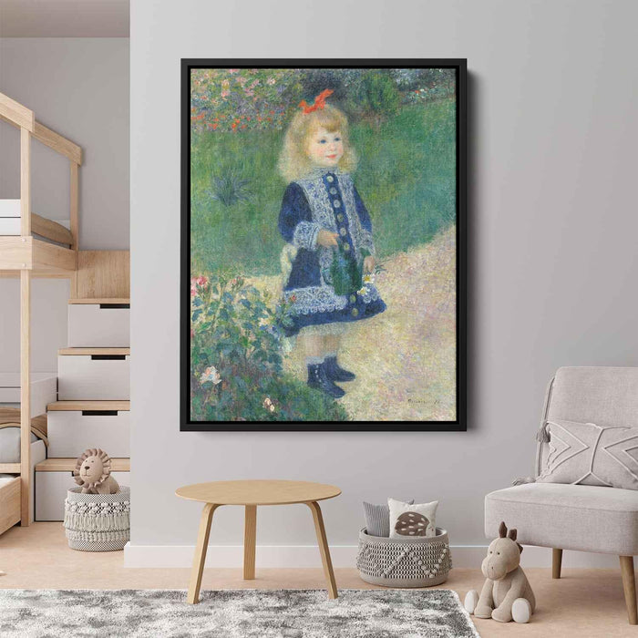 Girl with a Watering Can (1876) by Pierre-Auguste Renoir - Canvas Artwork