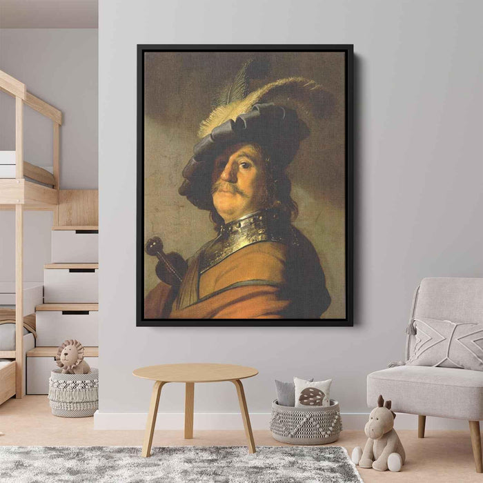 A Warrior (1627) by Rembrandt - Canvas Artwork