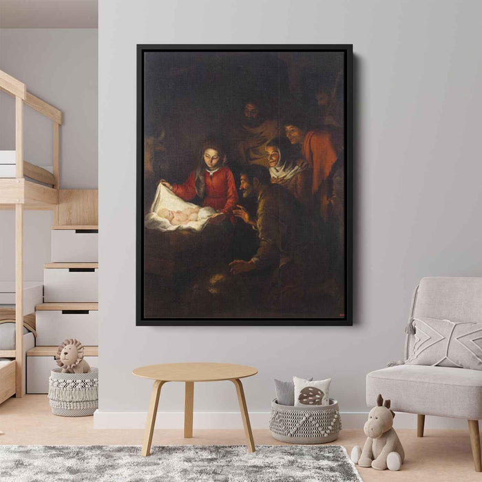 Adoration of the Shepherds (1650) by Bartolome Esteban Murillo - Canvas Artwork