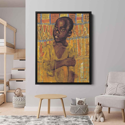 African boy (1907) by Kuzma Petrov-Vodkin - Canvas Artwork