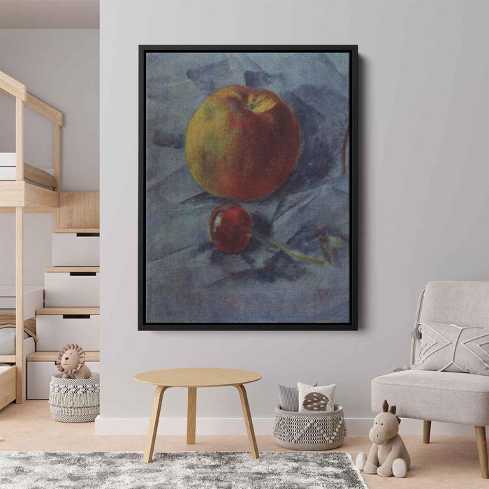 Apple and cherry (1917) by Kuzma Petrov-Vodkin - Canvas Artwork